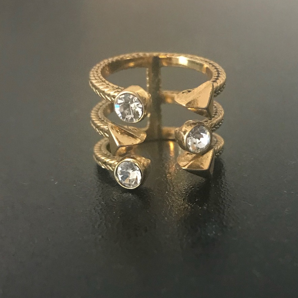 Erickson Beamon Rocks Three Band Ring